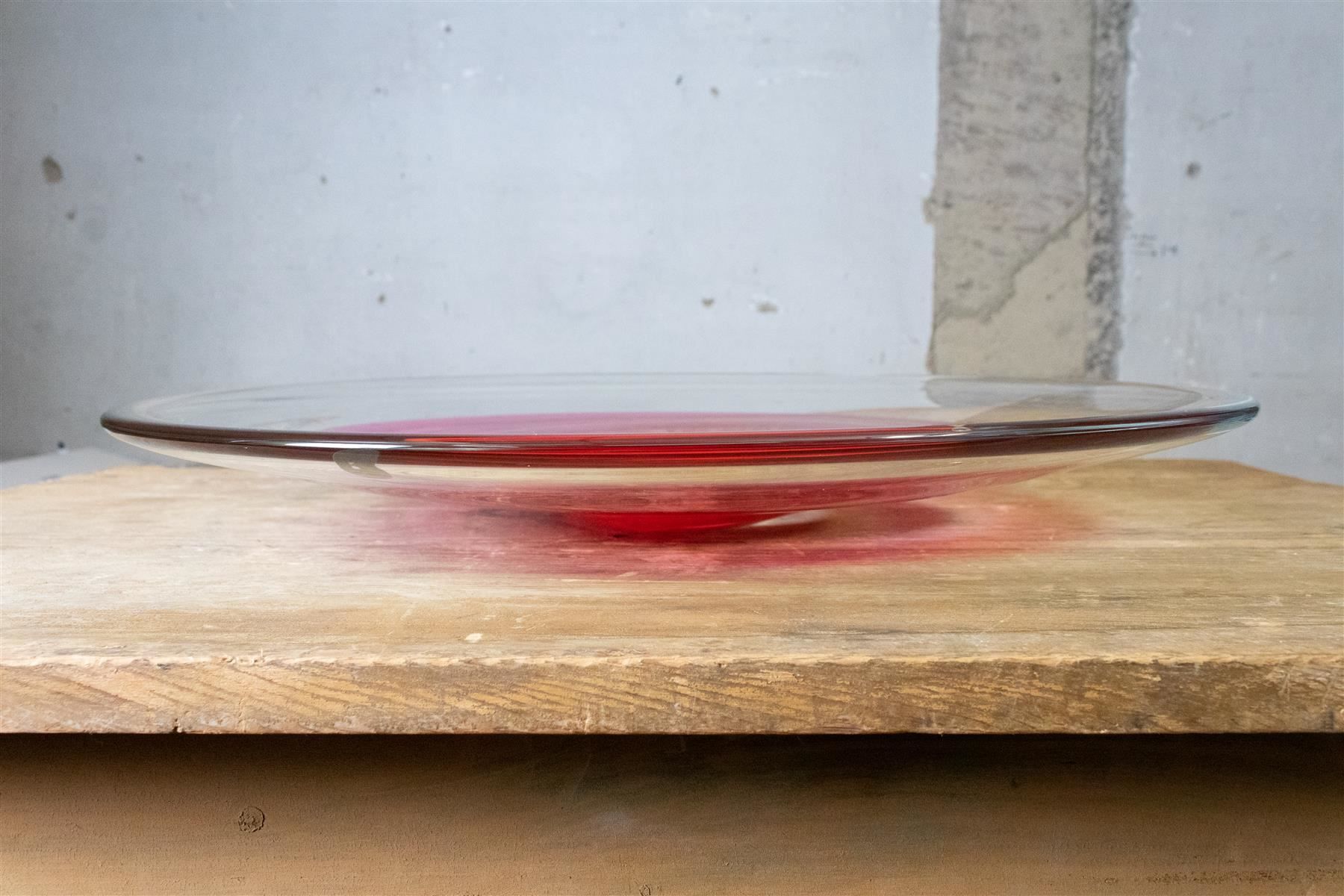 Piatti: Grosser Glasteller Böhmisches Glas Rot – Usato da Zürich venduto da ZuercherBrockenhaus 4