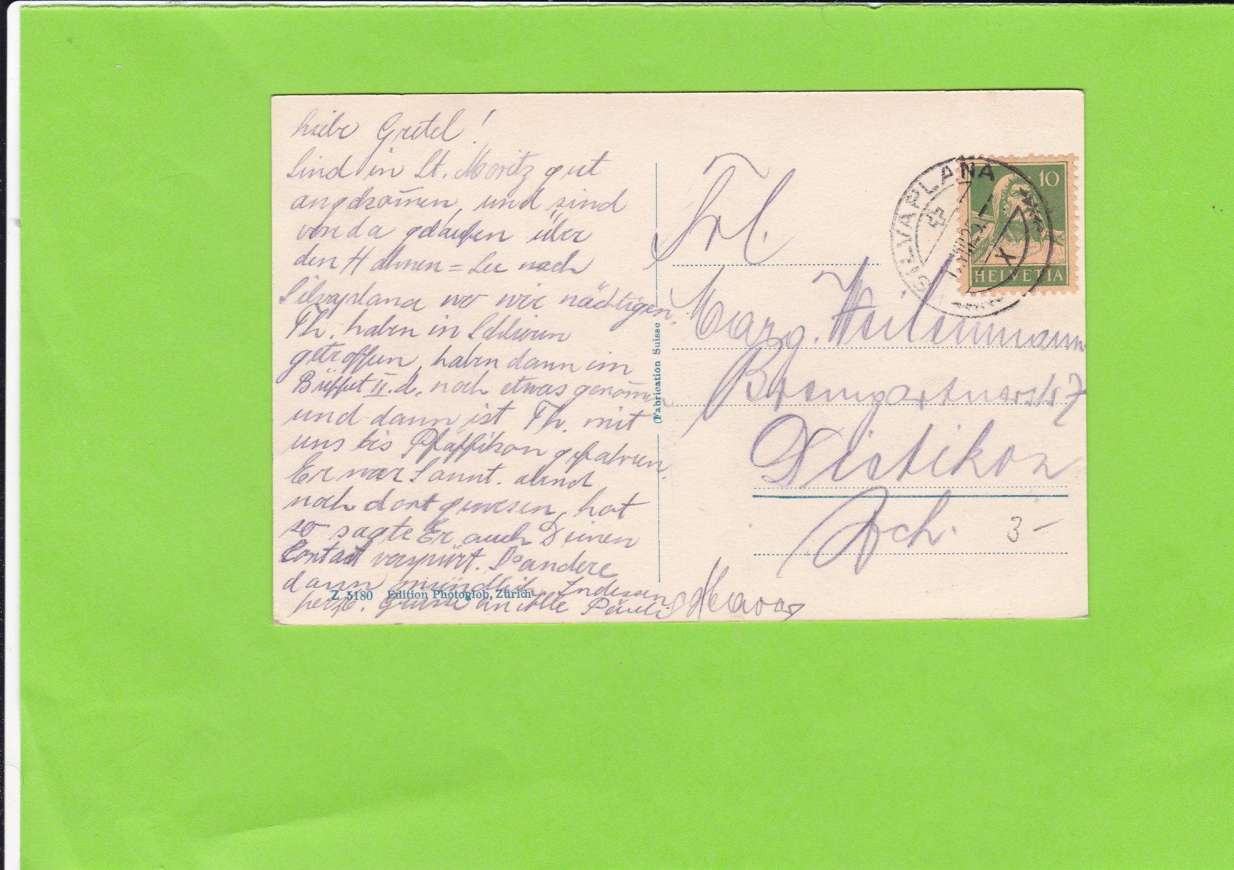 Cartoline postali: Silvaplana-See, weidende Schafe – Usato da St. Peterzell venduto da neckertal 1