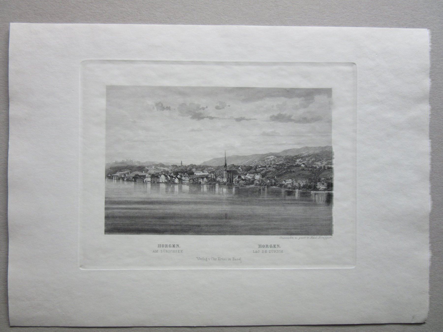 Incisioni: HORGEN  STAHLSTICH – Usato da Gersau venduto da grafik-kunst 1