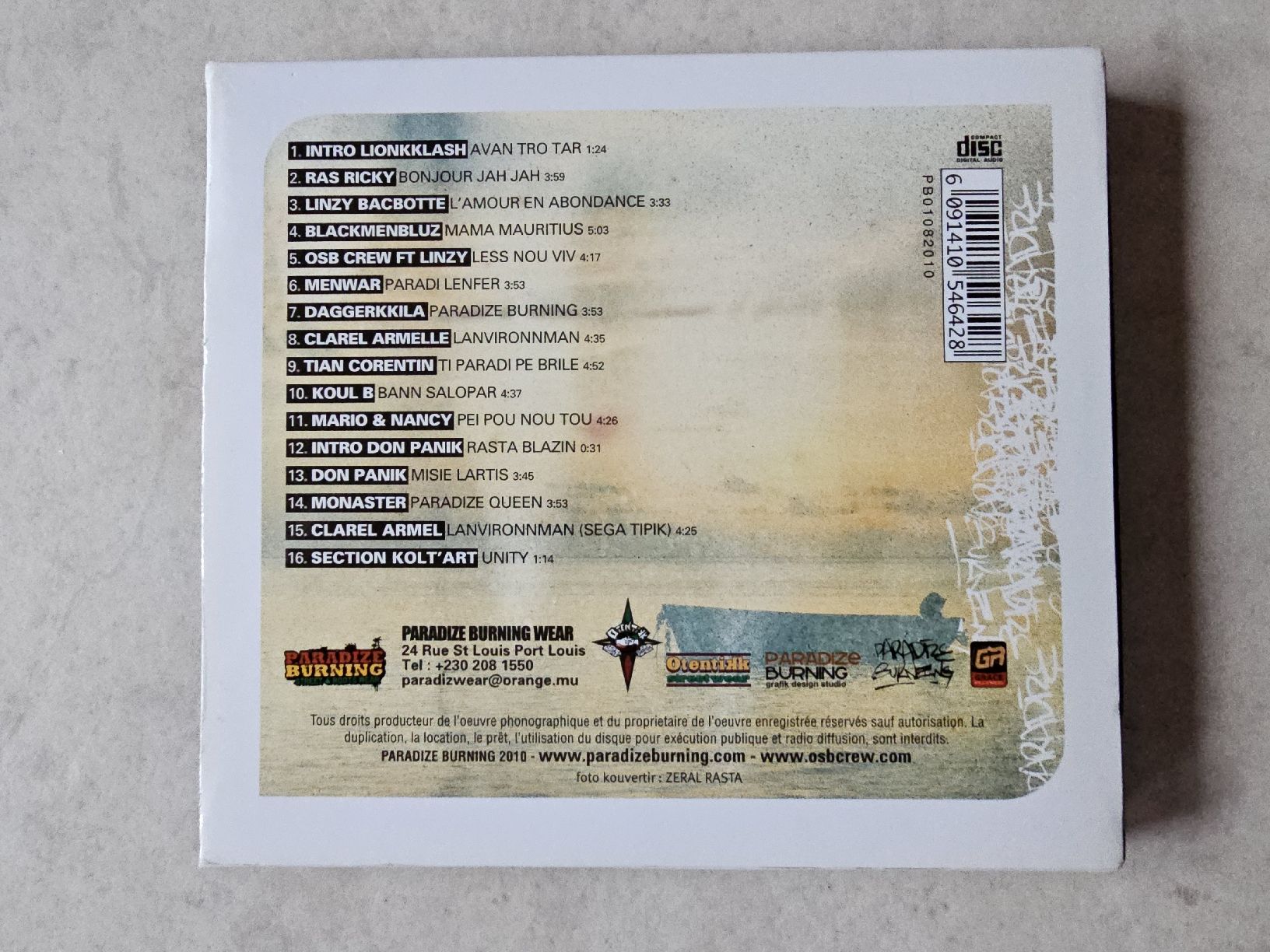 CD: Paradize Burning Compil  -  Bienveni Dan Realite – Usato da Schneisingen venduto da backstore24 1