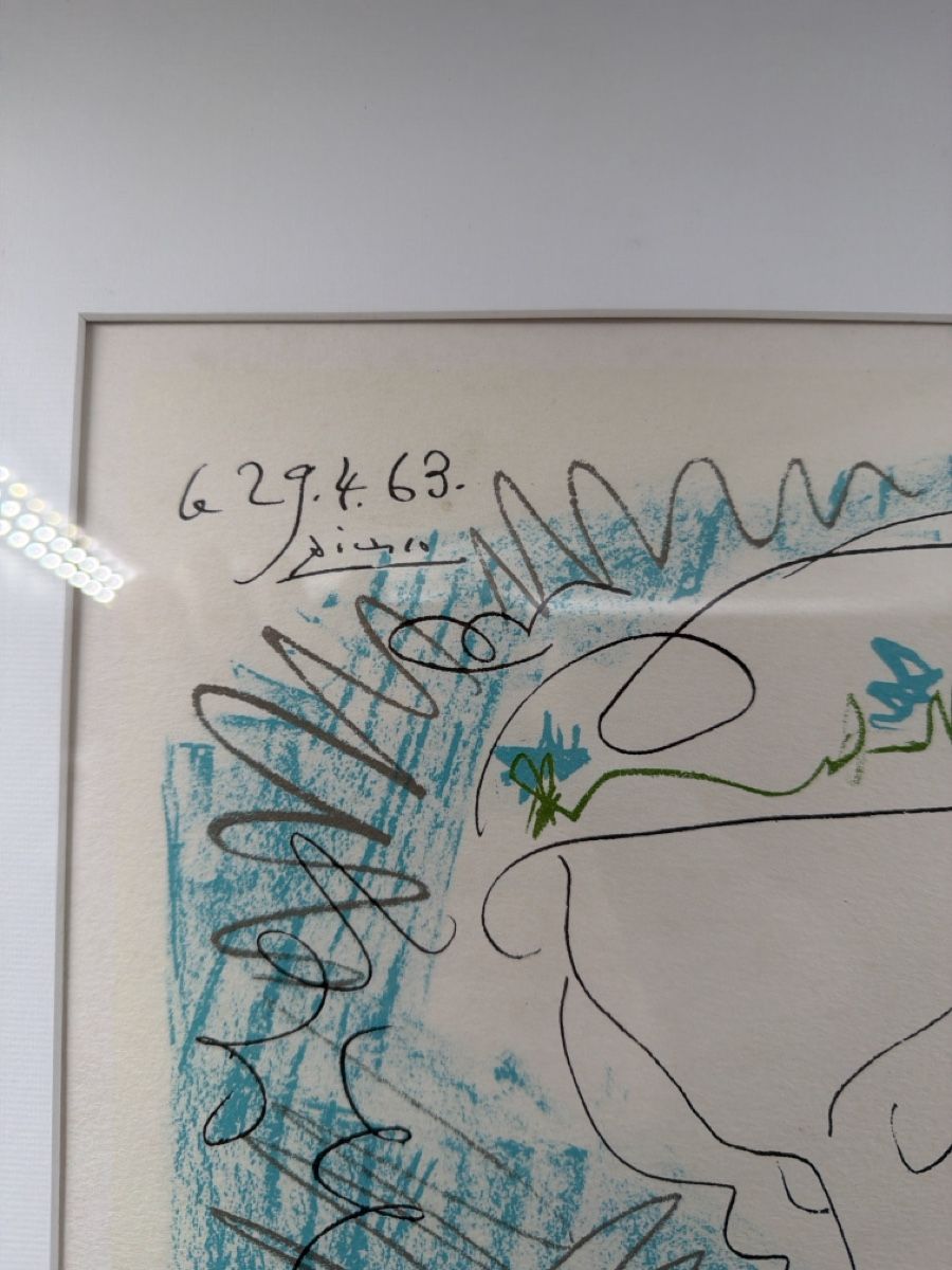 Grafica & Litografie: Picasso Lithographie, Mutter und Kind, 1963, gerahmt – Usato da Sirnach venduto da Fkobi 2
