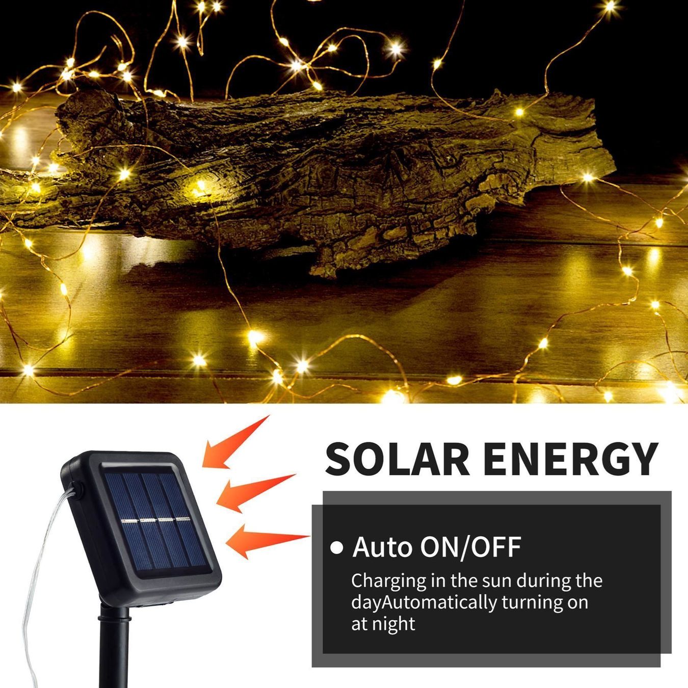 Ghirlande e barre luminose: 15m LED 2 Stück Solar Lichterkette Ausse – Nuovo (secondo la descrizione) da Thun venduto da Newnewshop 1