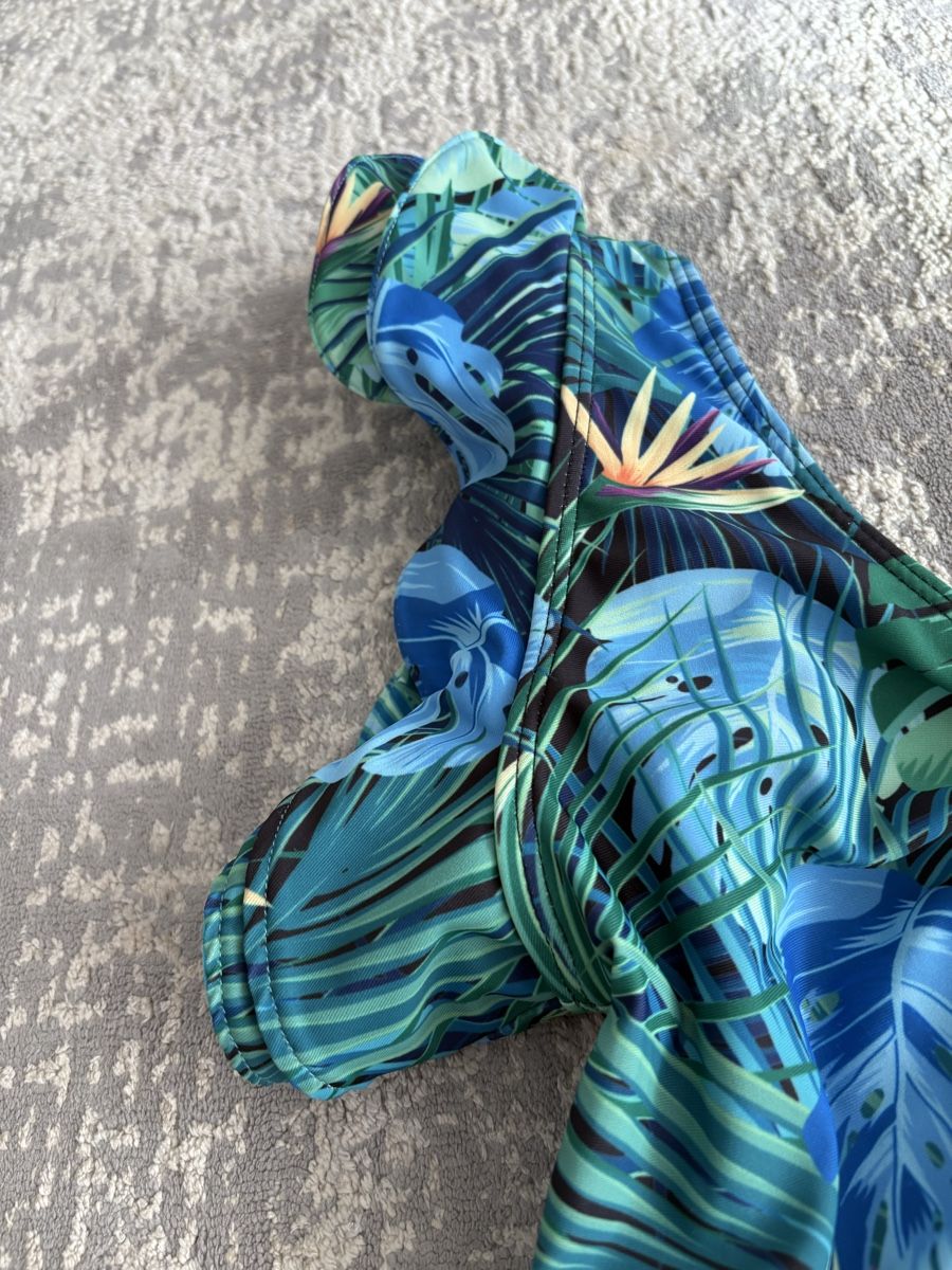 Costumi da bagno & Bikini: Exotischer Badeanzug mit Blätterprint – Usato da Zürich venduto da Anushka86 2