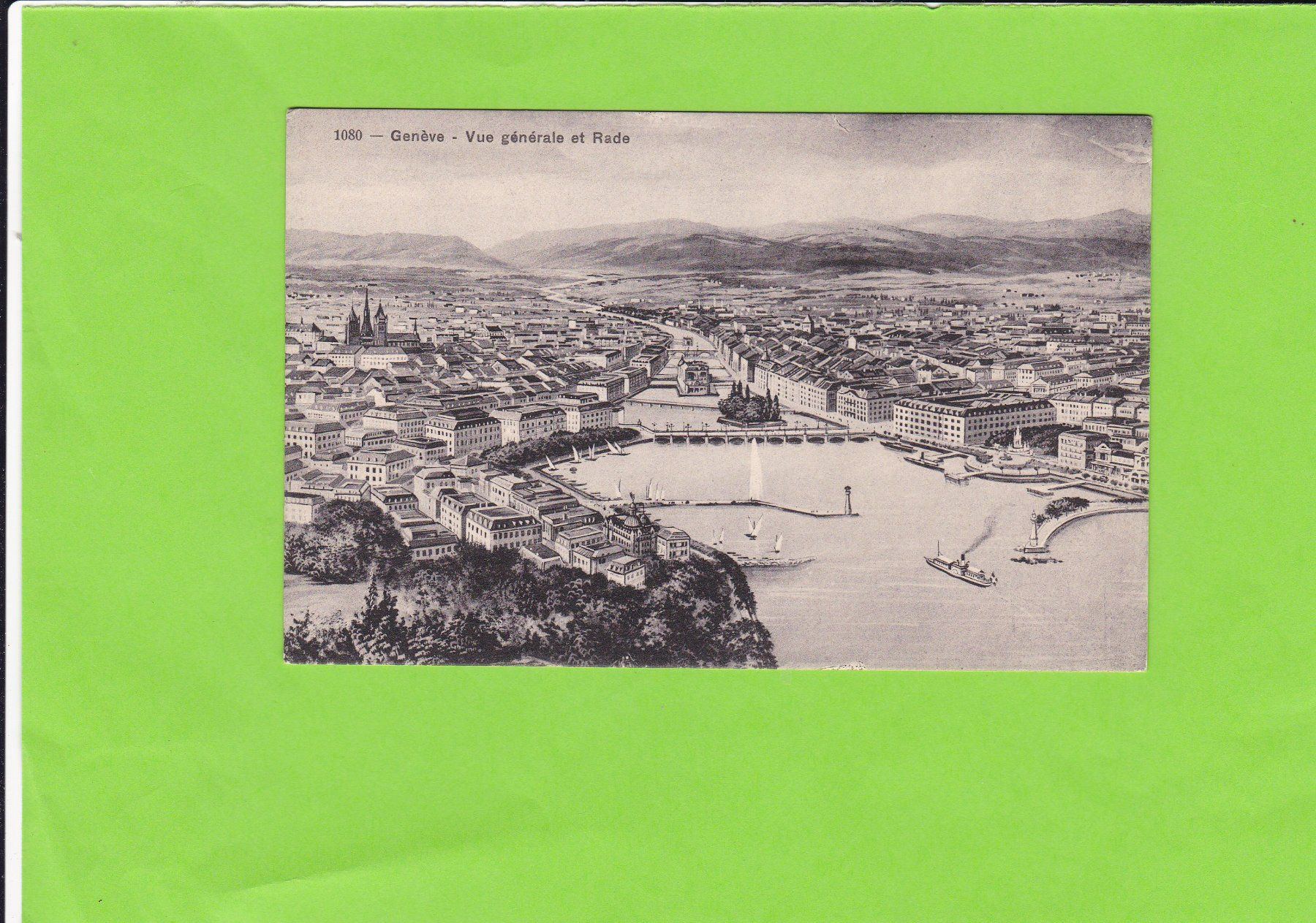 Cartoline postali: Genève-vue générale et Rade – Usato da St. Peterzell venduto da neckertal