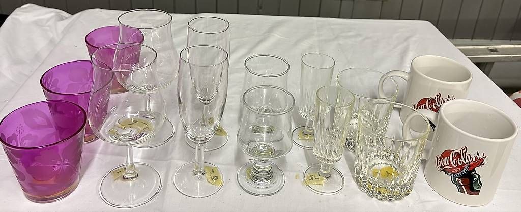 Verres: Lot duo de verre transparent  – D'occasion à Bôle par jes_987t