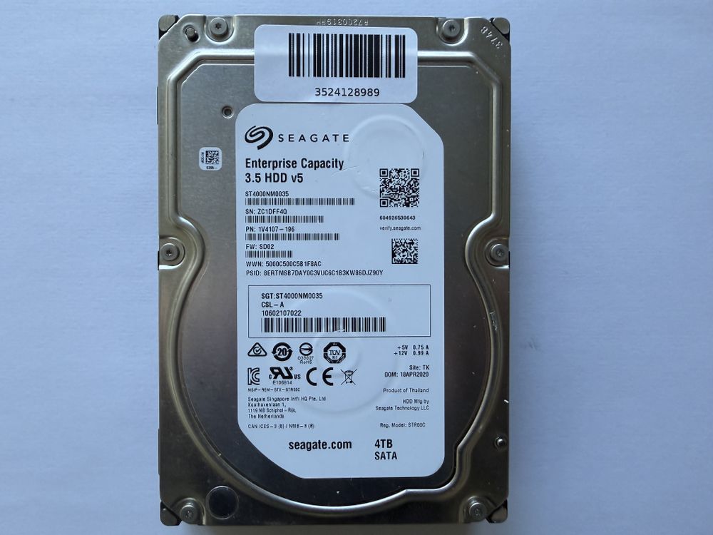 Seagate Enterprise Capacity 3.5 HDD 4TB (ST4000NM0035) (Gebraucht) in ...