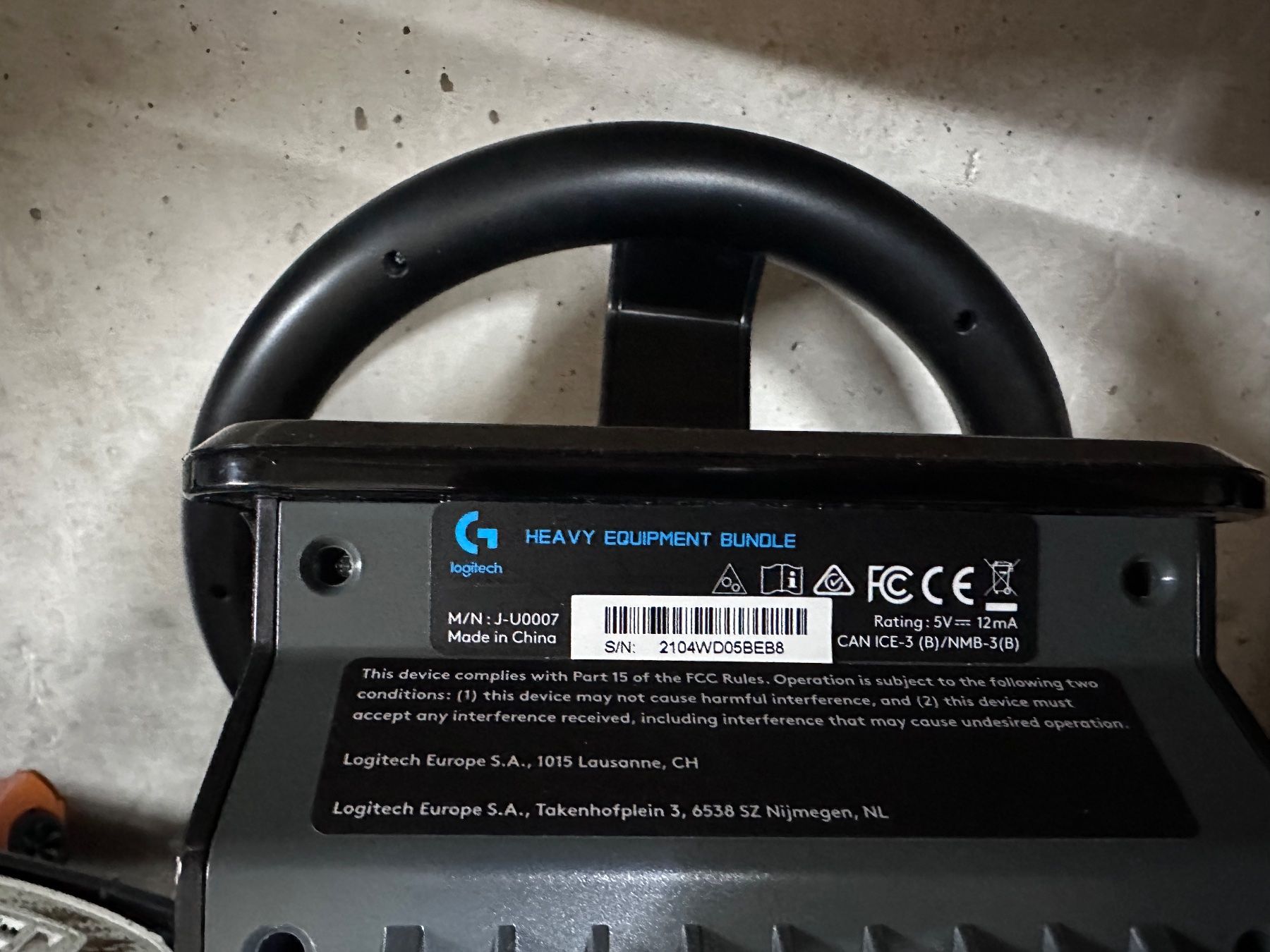 Logitech Controller: Heavy Equipment Steuerrad von Logitech – Usato da Rüegsauschachen venduto da Stefu 3