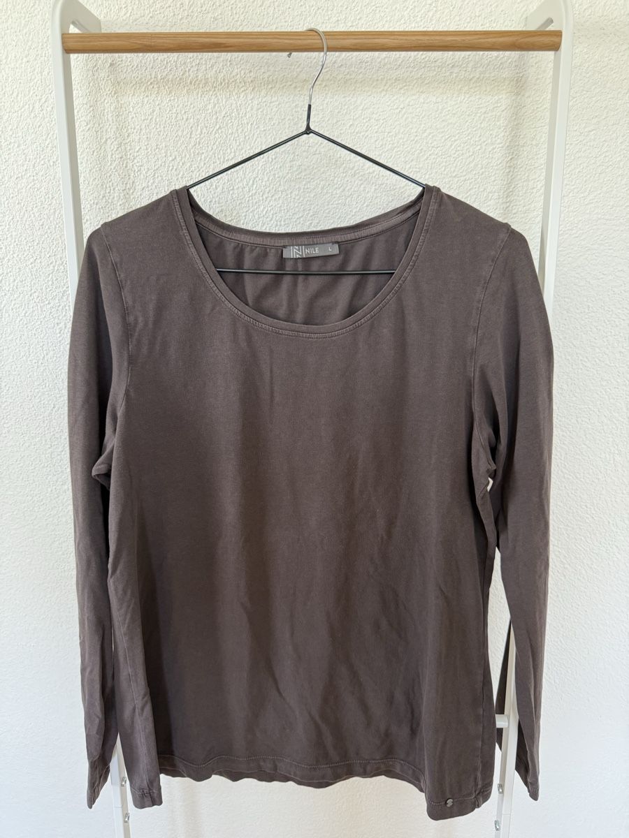 Nile T-shirts: Nile Langarmshirt braun Gr. L – D'occasion à Kloten par ble_78dj