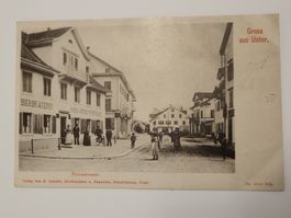 Ansichtskarte Uster Florastrasse historisch  Belebt Rmu