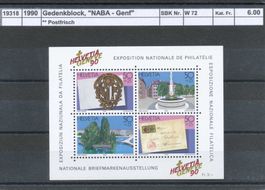 1990 Gedenkblock "NABA - Genf", ** postfrisch