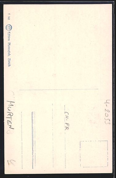 Cartoline postali: AK Murten, Café Restaurant du Nord – Usato da Berlin venduto da bartko-reher 1