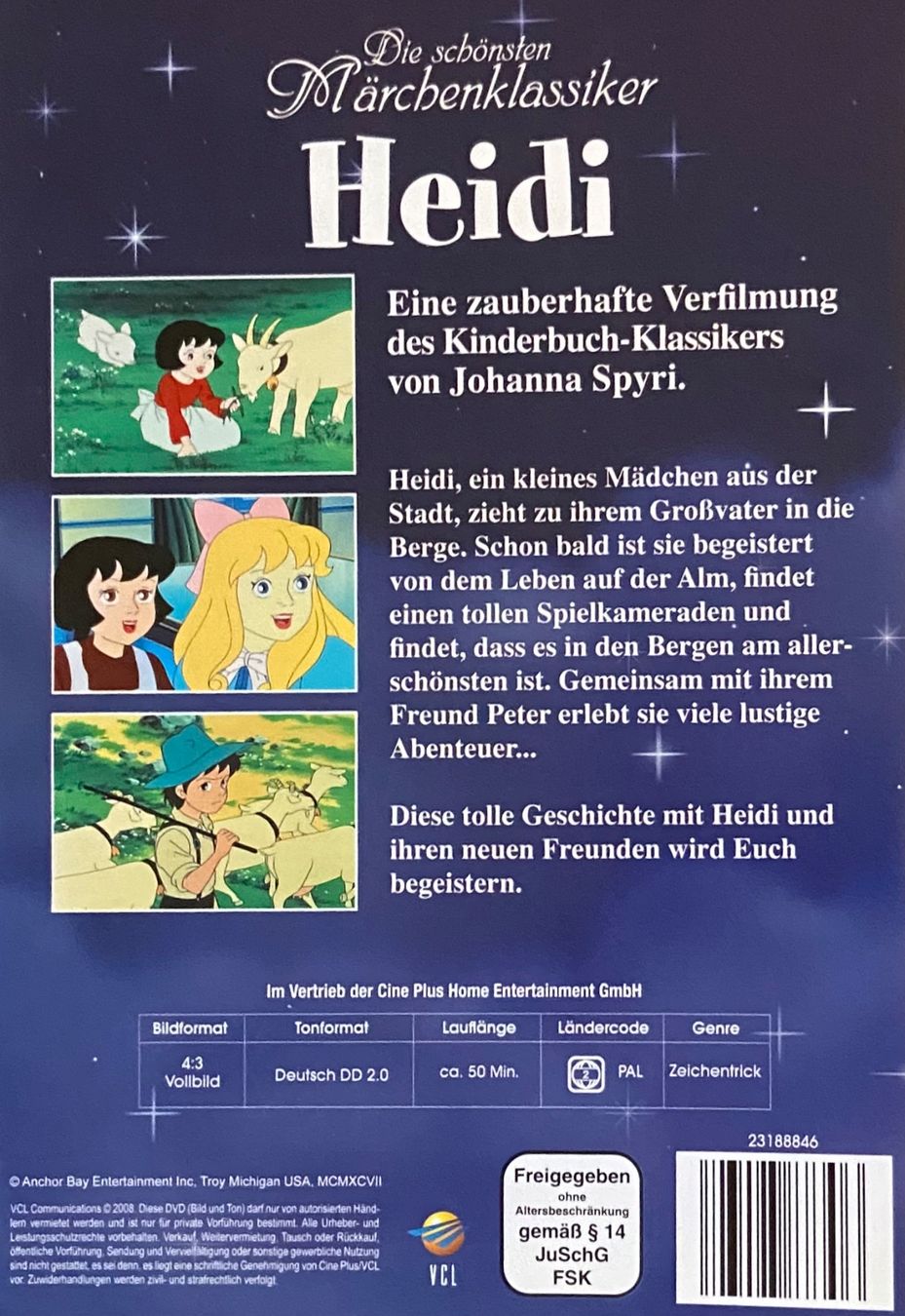 Tutti i DVDs: Heidi DVD Die schönsten Märchenklassiker – Usato da Luzern venduto da Lycka24 1
