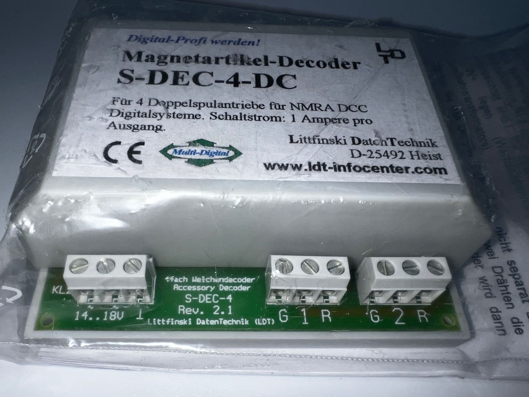 Trains électriques: Digital-Decoder, Littfinski, S-DEC-4-DC-G (NEU) – Neuf avec emballage d'origine à Basel par jonnyhaas 1