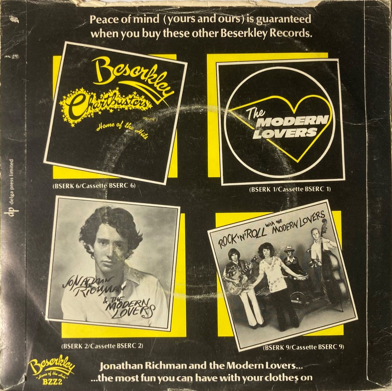 Dischi in vinile: JONATHAN RICHMAN & THE MODERN LOVERS - EGYPTIAN REGGAE – Usato da Poliez-Pittet venduto da Newtown-Records 1