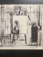 Litho / Radierung / Tusch Karl Schlageter 1965