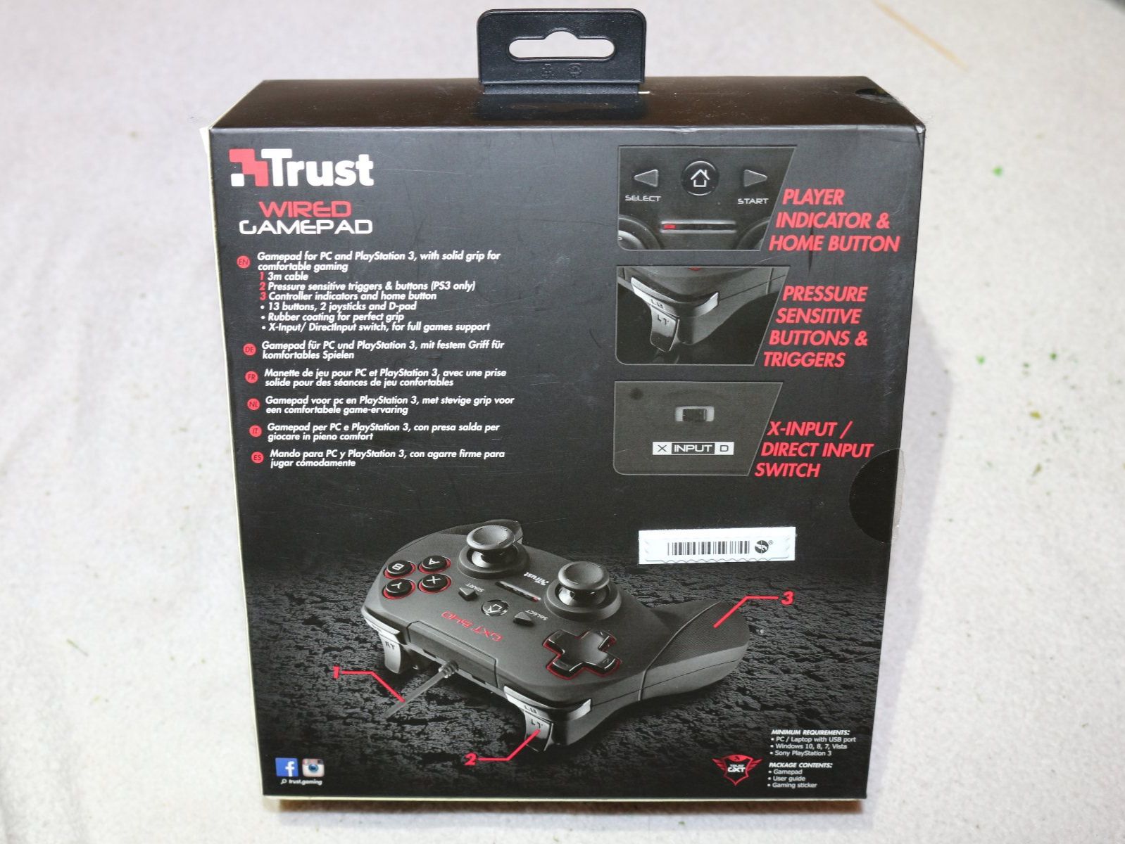 Thrustmaster Controller: Trust Gaming Wired Gamepad GXT 540 mit OVP – Usato da Roveredo GR venduto da ManolitoBoris 2