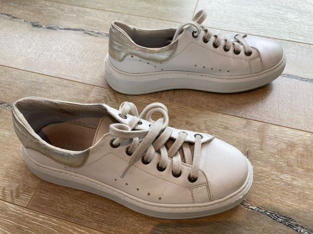 Globus Leder Sneakers Gr. 38 weiss 3