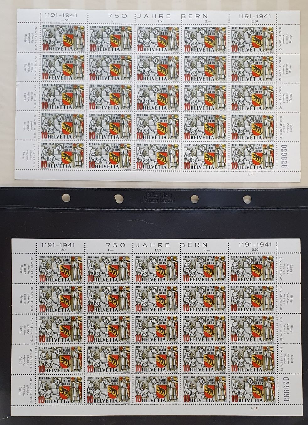 Tous les timbres: Spinne auf Hammer, Bogen postfrisch – Neuf (Voir description) à Kreuzlingen par Rschweiz1