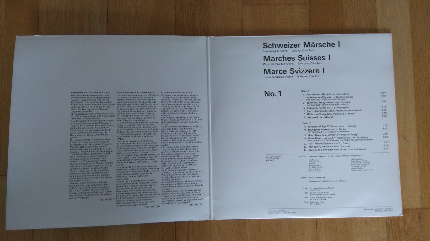 Dischi in vinile: Schweizer Marsch-Parade 1 LP – Usato da Luzern venduto da Einh0rn 1