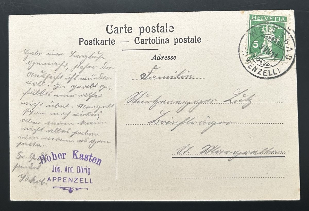Cartoline postali: AK Brüllisau – Usato da Horw venduto da Tellbub 1