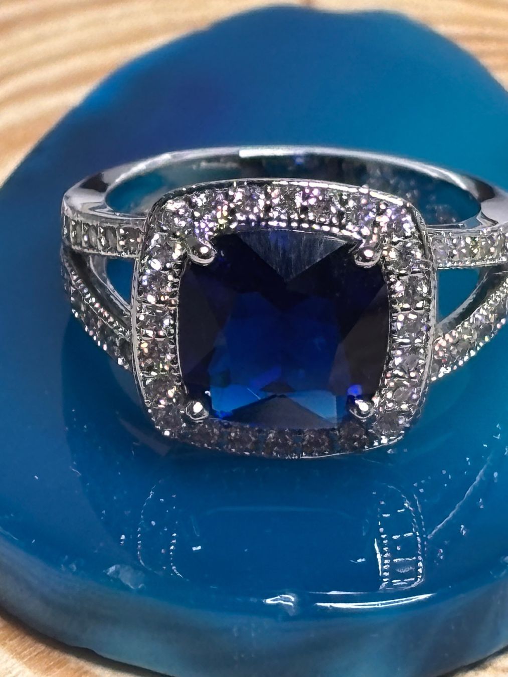 Ringe: Bague élégante saphir bleu profond  💍 – Neu (gemäss Beschreibung) aus Lausanne von mel2dreams 2