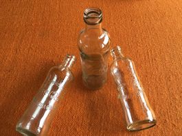 3 Coca Cola Glasflaschen 25cl Sammlerstücke