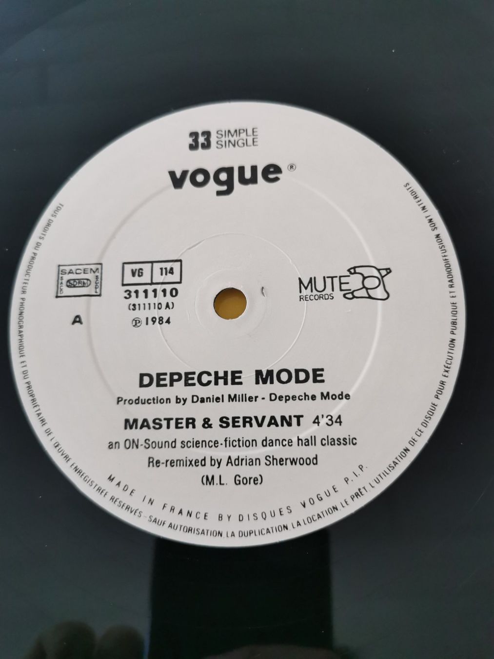 Dischi in vinile: Depeche Mode - Master & Servant - Vinyl Maxi Single - 1984 – Usato da St.Gallen venduto da Tamal0204 2