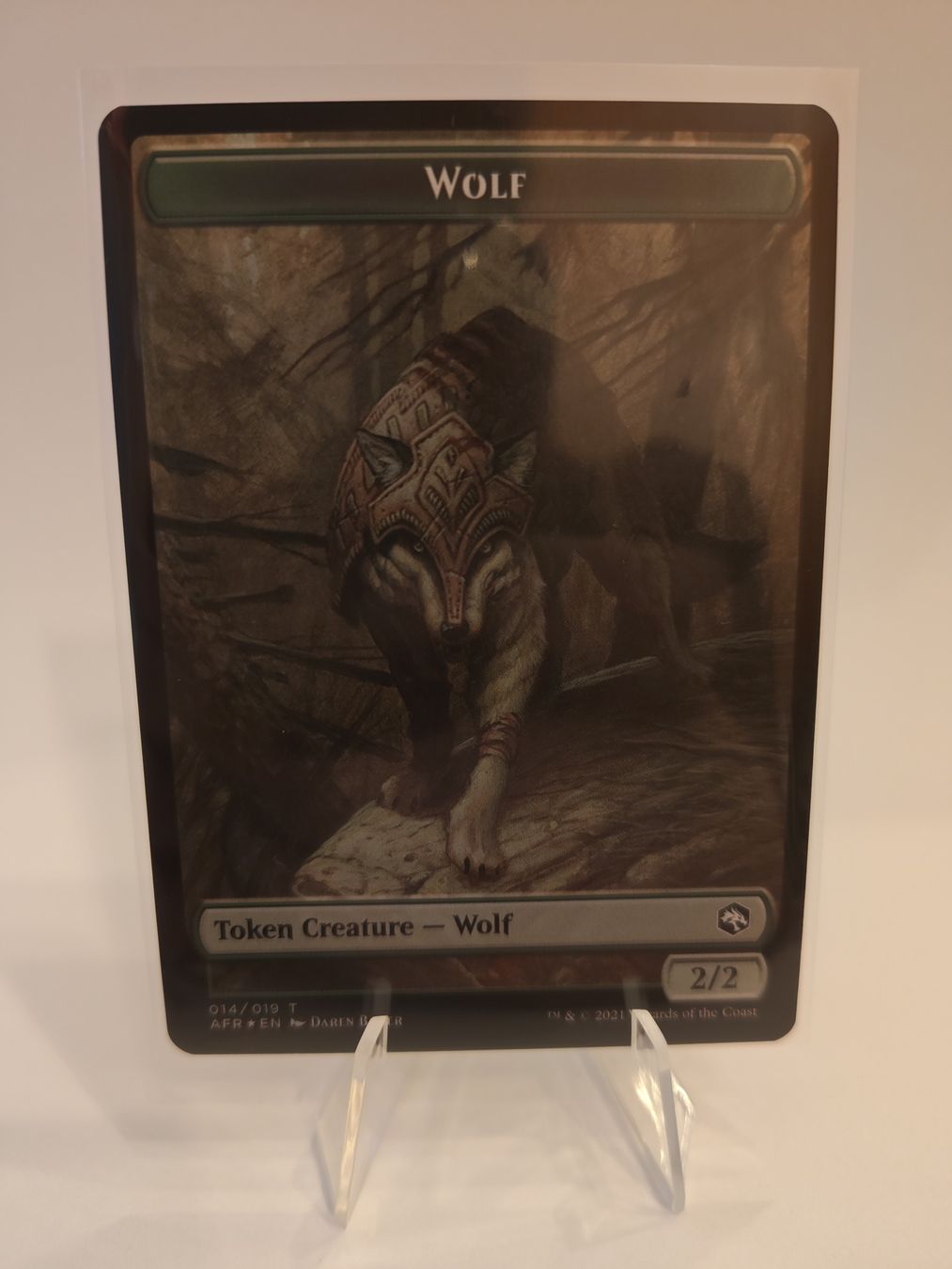 Magic The Gathering Carte collezionabili: Magic Ellywick Tumblesturm / Wolf Token – Nuovo (secondo la descrizione) da Arbon venduto da Printify3D 1