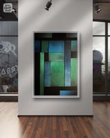 Tableau original - Le vitrail vert - Johny Martins
