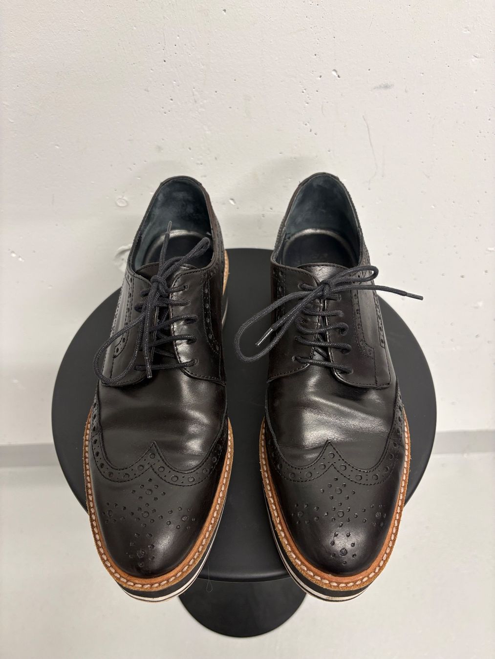 Navyboot Scarpe da donna: Navyboot Schwarze Schnürschuhe mit Plateausohle Gr. 40 Leder – Usato da Regensdorf venduto da secondchancefashion 3