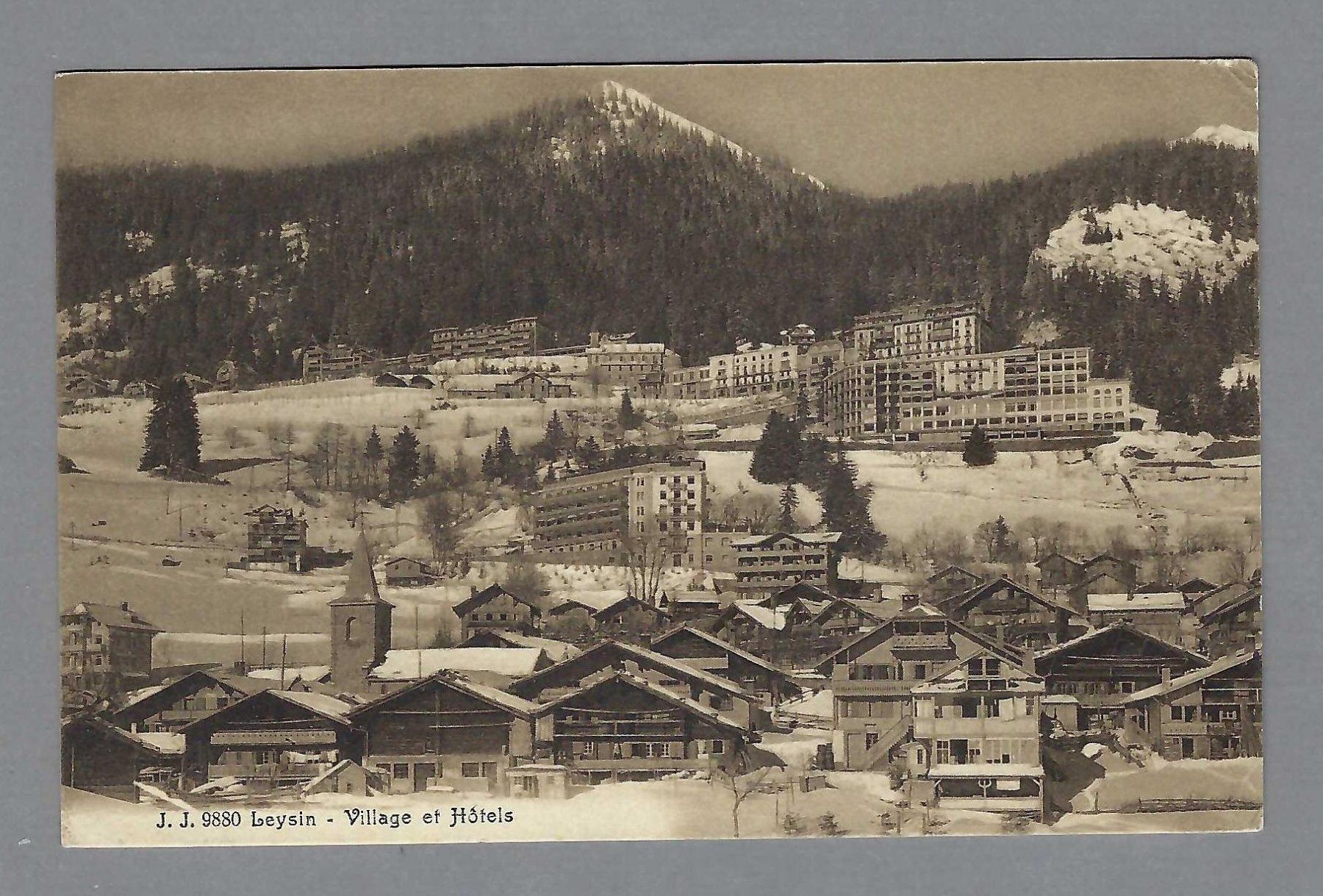 Cartoline postali: 1914, LEYSIN AVEC HÔTELS – Usato da Pura venduto da ulisse1957