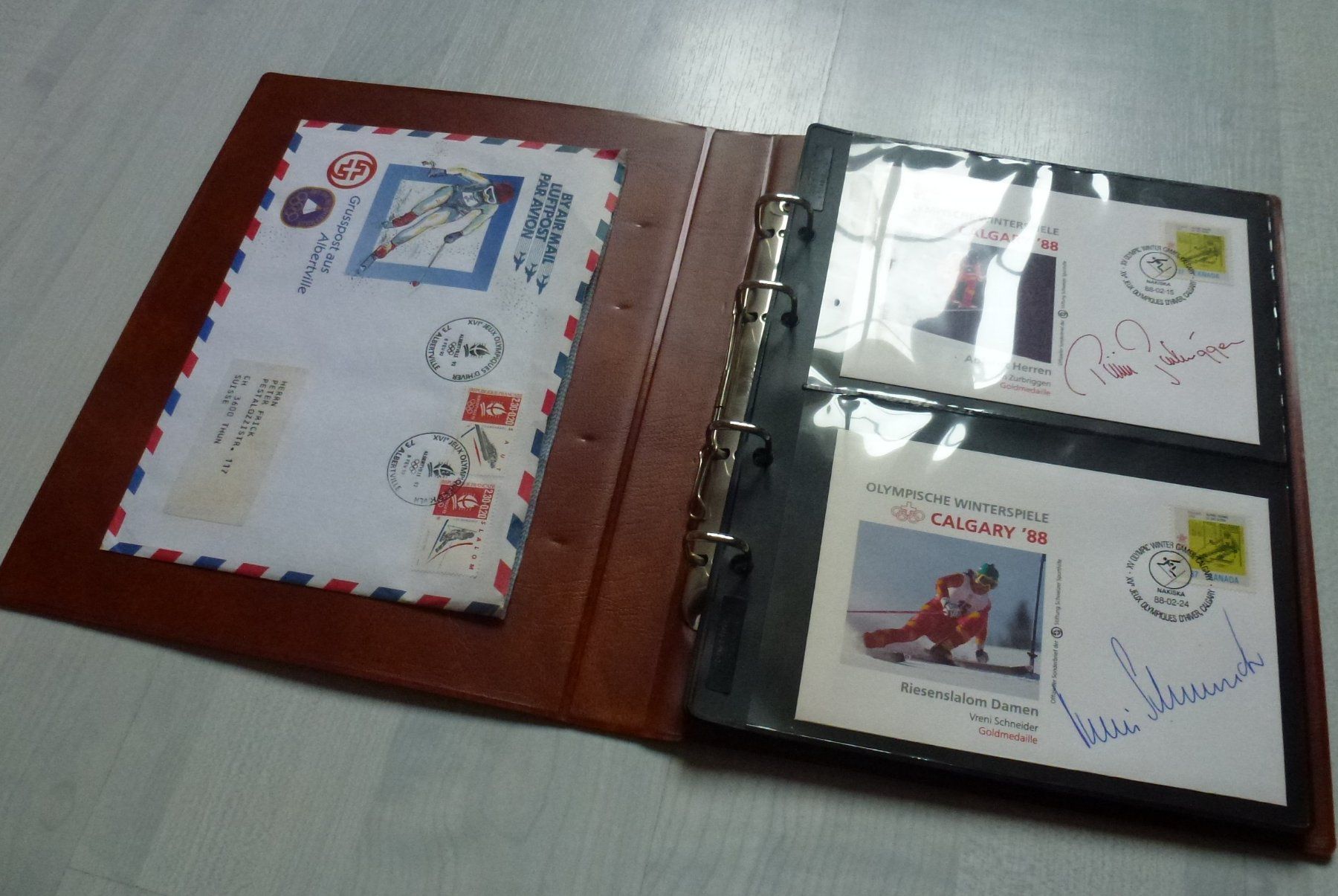 Tous les timbres: Top ++ Brief-Sammlung Olympische Winterspiele Calgary 1988 – D'occasion à Walkringen par Casablanca777