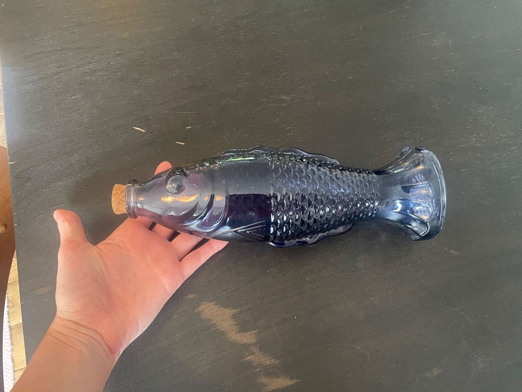 Karaffen: Fischkaraffe aus blauem Glas – Neu (gemäss Beschreibung) aus Bern von schnegi98 2