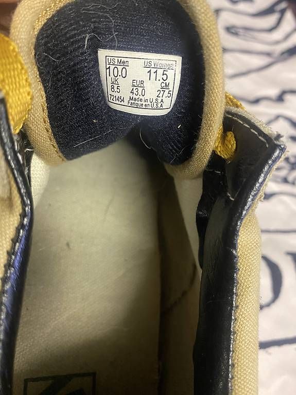 Vans Scarpe da uomo: Vans Old Skool  Senfgelb / Ocker / Tan  Gr. 43 – Usato da Bottmingen venduto da Bordsteinkante 2