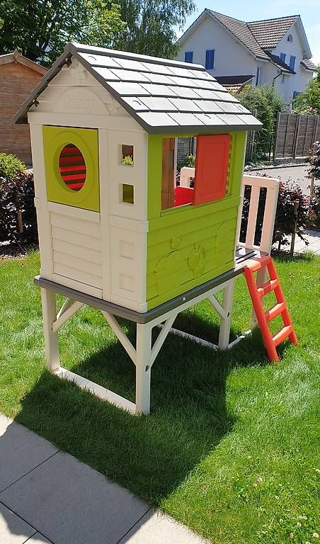 Maisons pour enfant: Smoby Spielhaus mit Rutsche – D'occasion à Sirnach par ste_hwt6