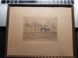 Paul Emile Colin original Radierung 1938