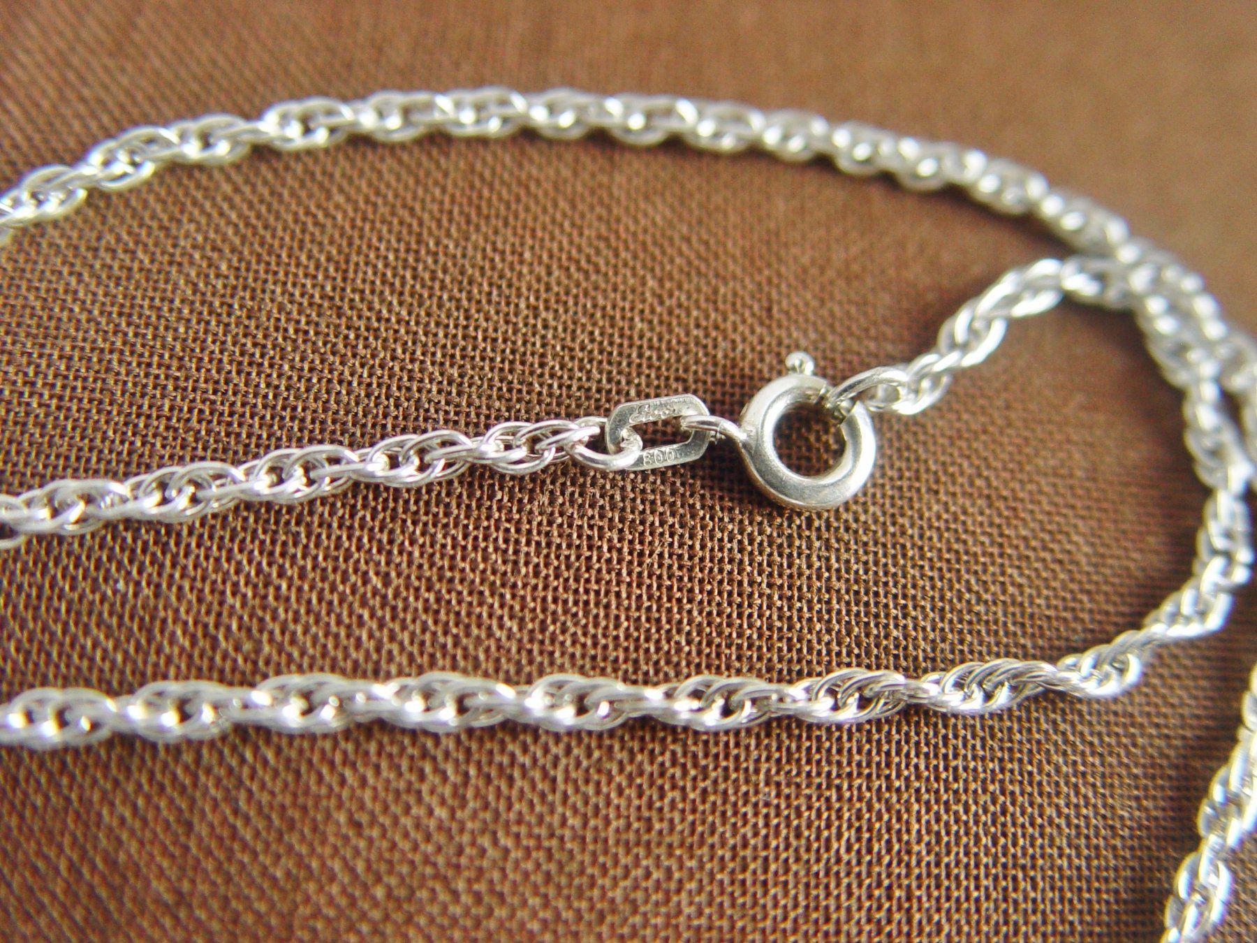 Catenine: Kordelkette Silber 800, Länge 50cm – Usato da Henggart venduto da gernli 4