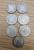 Lot de 7 pièces de 5 Francs suisses – Argent – 1932 à 1967