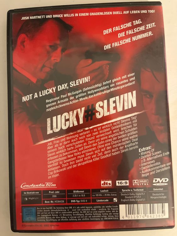Lucky Number Slevin (2006) DVD 📀 - Bruce Willis (Neu (gemäss ...