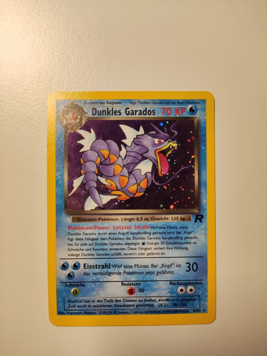 Pokémon Carte collezionabili: Dunkles Garados - Vintage - 8/82 – Usato da Wilen b. Wollerau venduto da ATS90