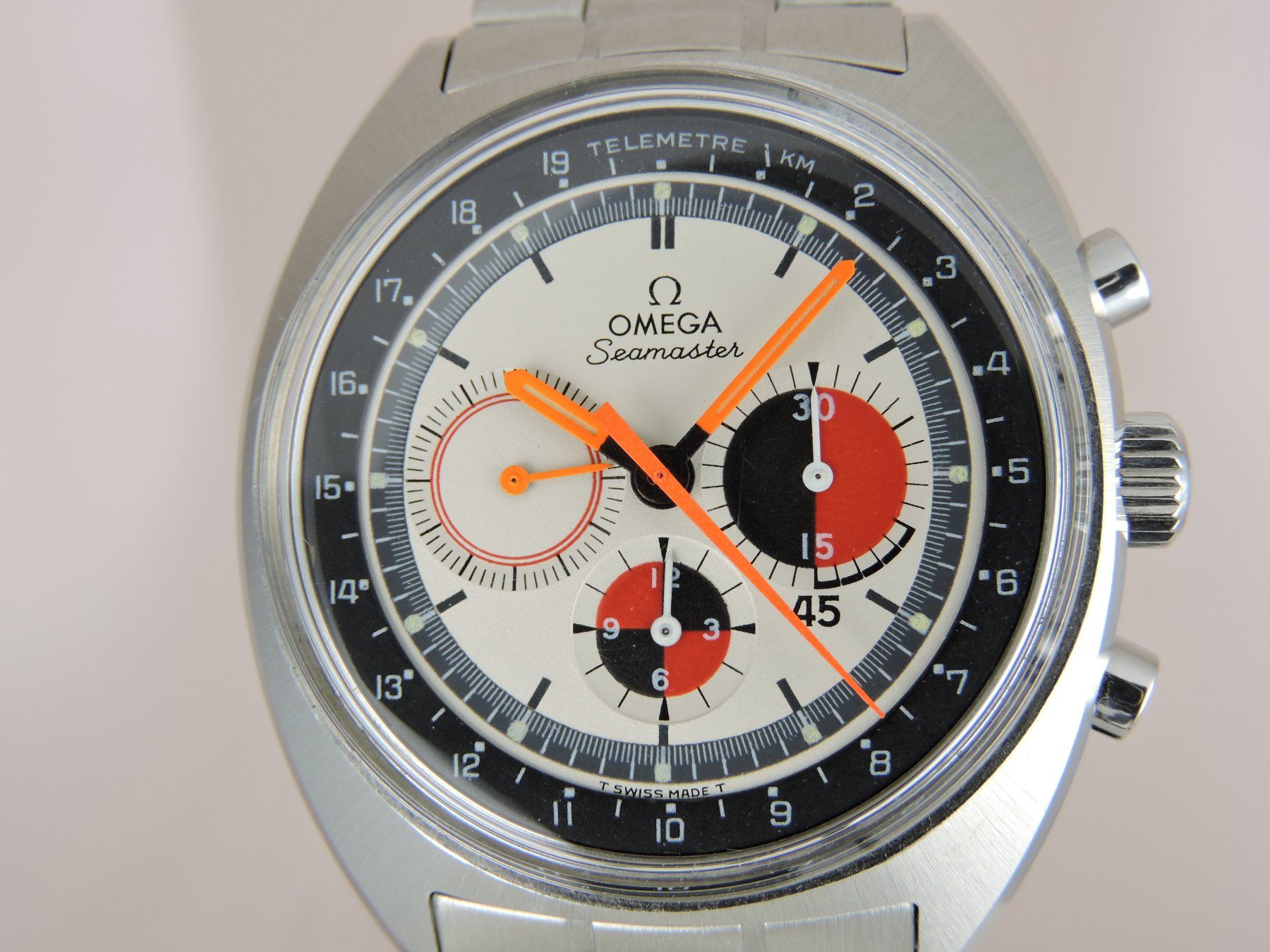 Omega Orologi: 1970 Omega Seamaster Soccer Timer 145.020 - Telemeter Bezel – Usato da Bern venduto da Vintage-Oyster 5