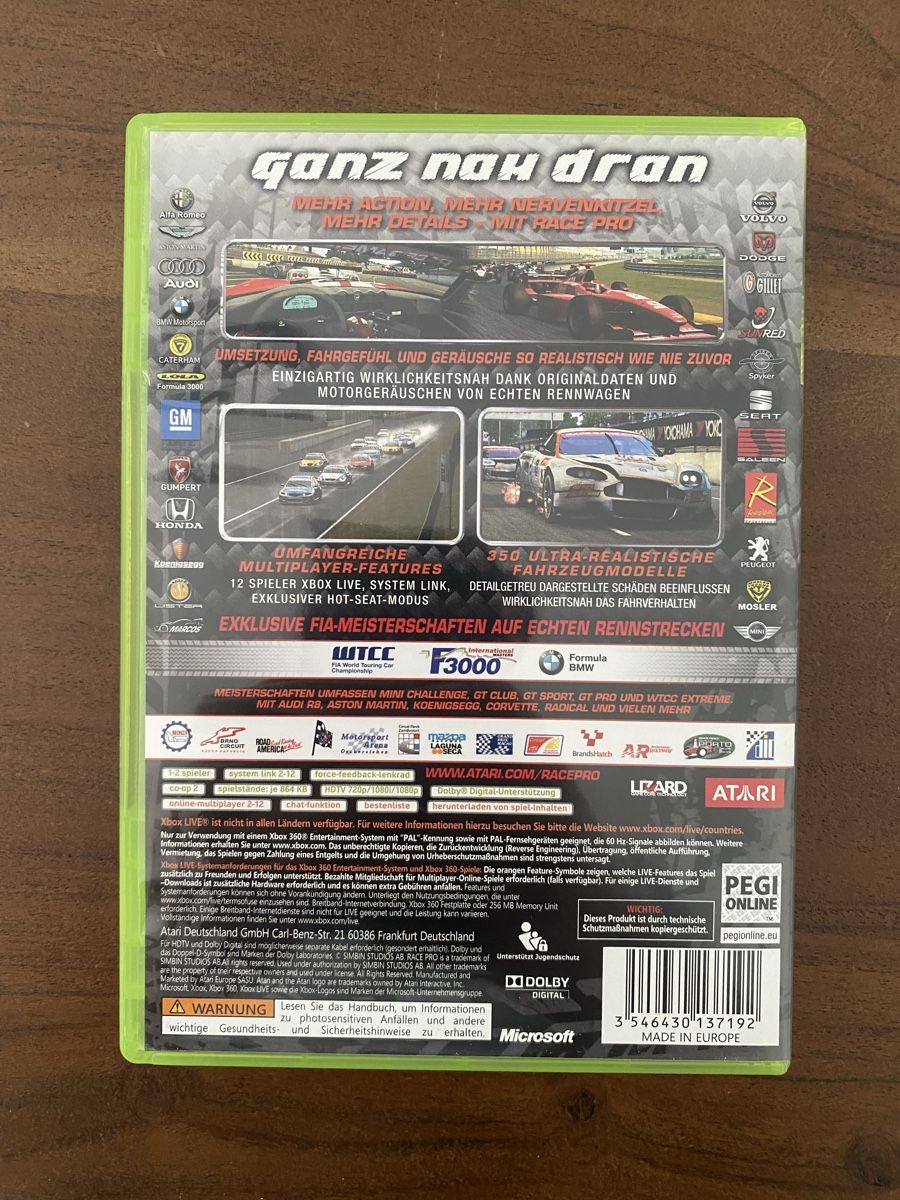 Microsoft Giochi: Race Pro für Xbox 360 – Usato da Thunstetten venduto da Virus_33 2