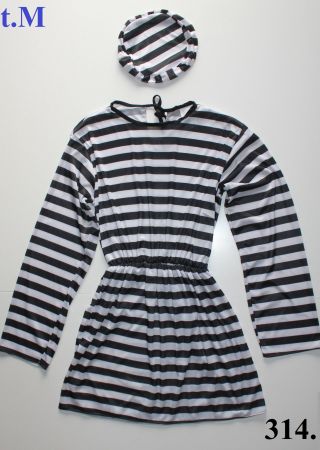 Costume prisonnier /  Häftling Frauen Kostüm  t. M    NEU!