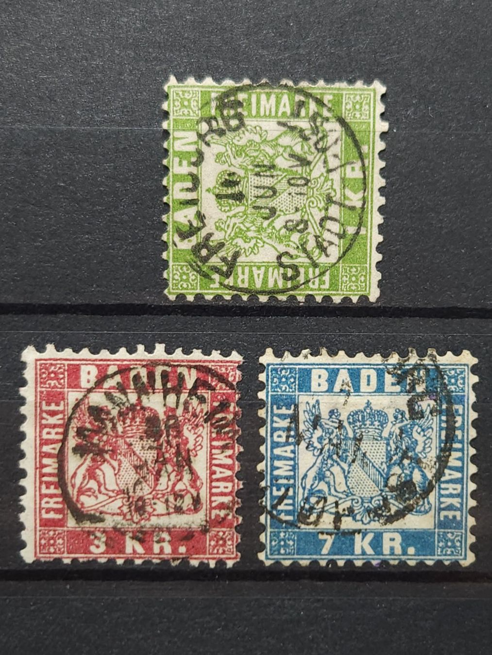 Tutti i francobolli: AD Baden Nr.11 a gestempelt 65 Fr – Usato da Kriens venduto da Nidfeld45