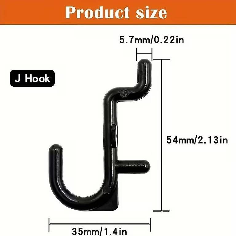 Wandhalterungen: Lochplatten Hacken Halter schwarz Kunststoff – Neu und originalverpackt aus Zug von Supervamp 2