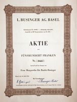 L. Businger AG, Basel - 1954