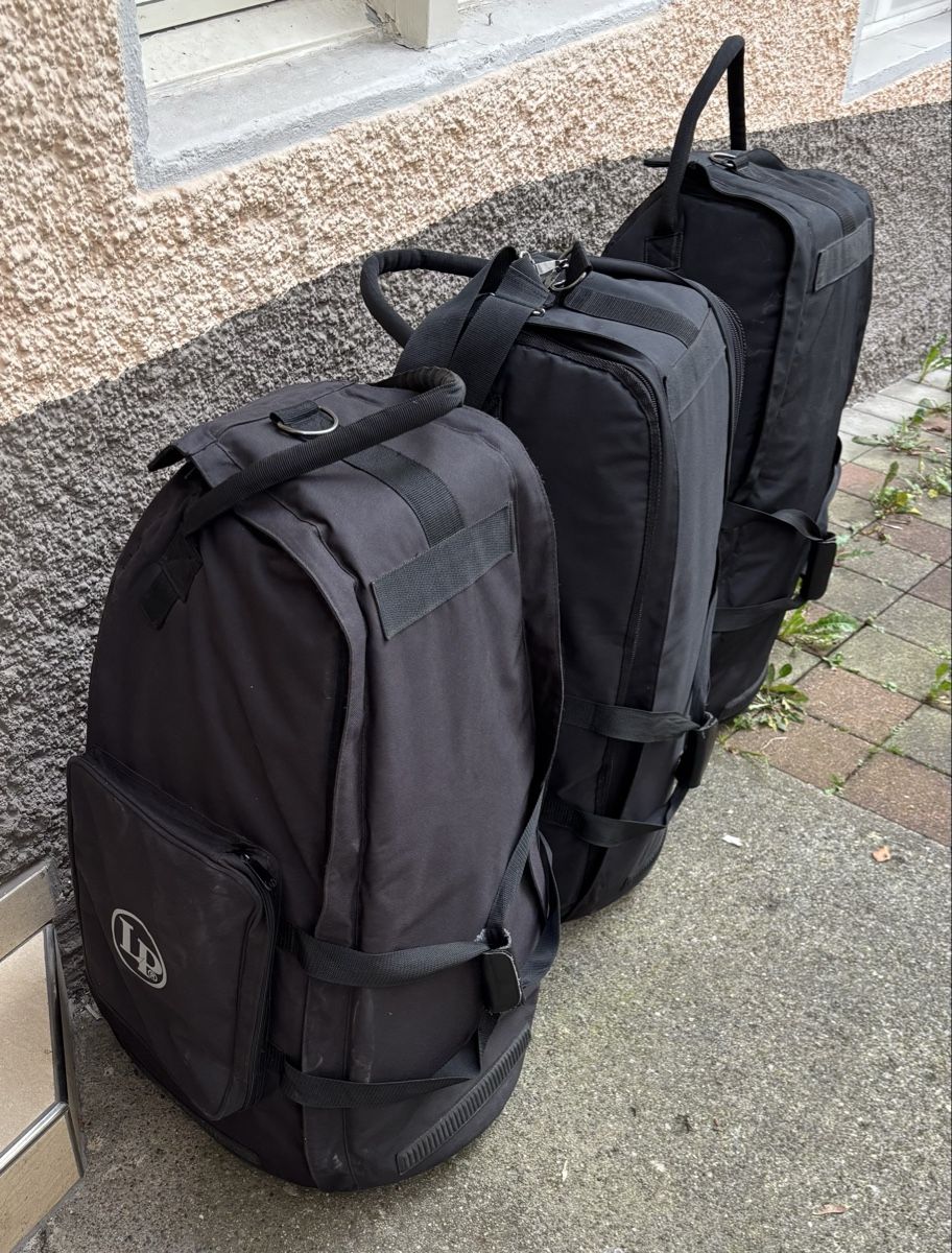Musikinstrumente: LP Galaxy 3-er Conga Set plus Trolleys – Gebraucht aus St. Gallen von Banche 8