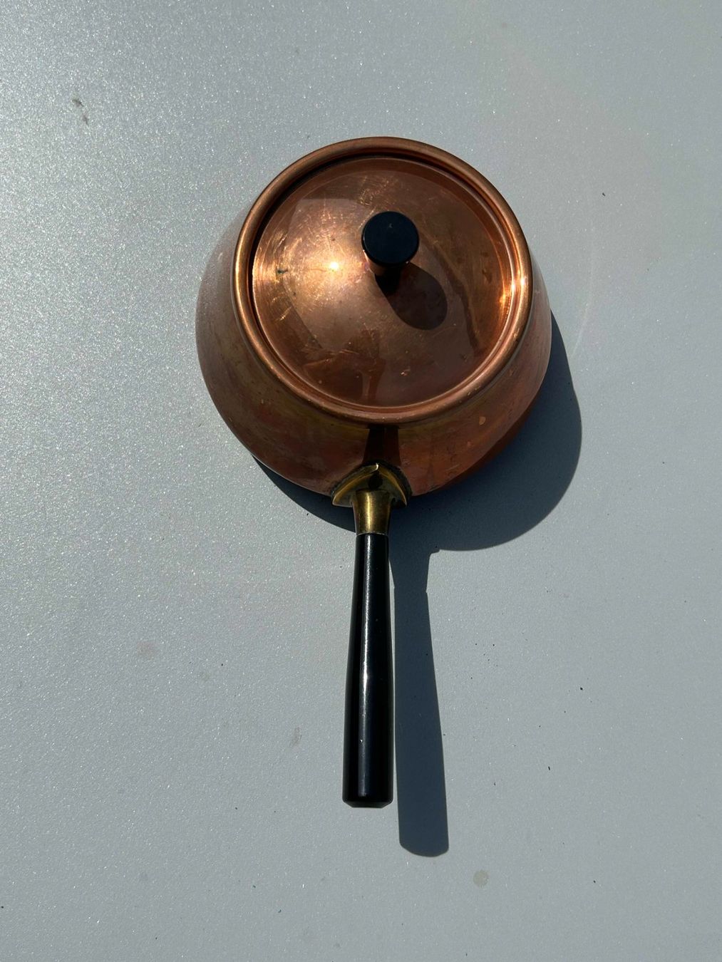 Padelle: Kupferpfännchen mit Deckel ca 13cm Durchmesser – Usato da Zürich venduto da Cjjgj 1
