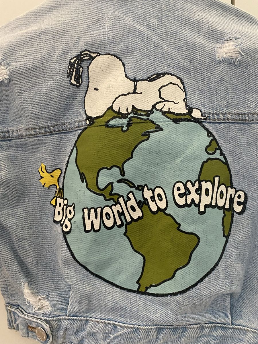 Zara Giacche & Cappotti: Zara Jeansjacke, Gr. 122, Peanuts Snoopy – Usato da Nänikon venduto da schtern 2