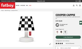Fatboy Cooper Cappie Lampenschirm Edison the Petit, Neu!